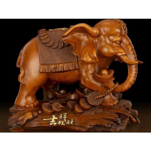 Fortune elephant furnishes furniture living room TV cabinet wine cabinet office decorative arts and crafts auspicious wealth ele