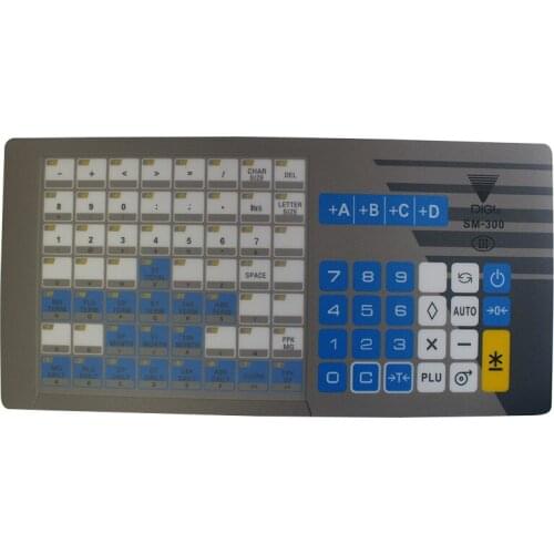 New English Version Keyboard Film Compatible For DIGI SM300 SM-300 Retail Electronic Scale Printer Spare Parts