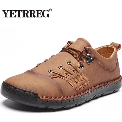New High Quality Leather Men Casual Shoes Luxury Brand Mens Loafers Moccasins Breathable Driving Mens Shoes Plus Size 39-48