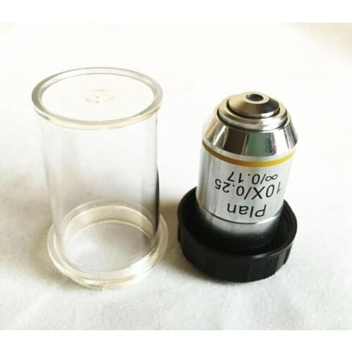 New 10X Phase Achromatic INFINITY Plan Microscope Objective Lens