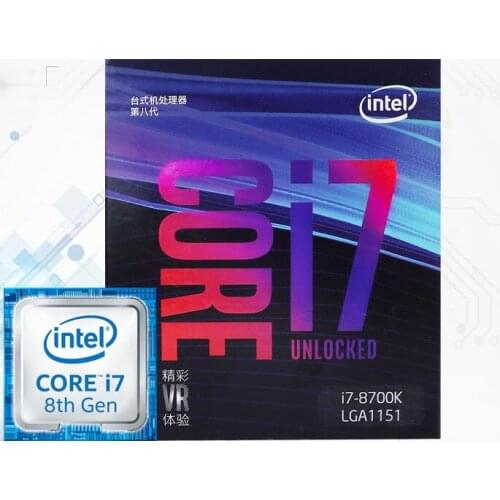 New Original Intel Core Processor Boxed CPU i7 8700K I7-8700K 3.70GHz LGA1151 14nm 6-Cores ship out within 1 day free shipping