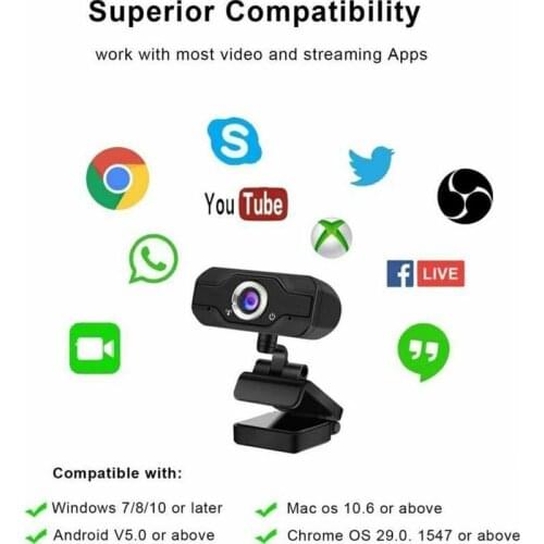 New USB 1080p 4K webcam for computer PC real-time video conferencing PC camera with microphone 60fps HD full camera webcam