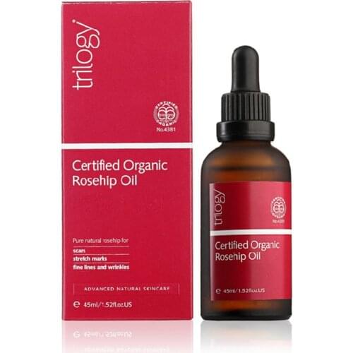 Original New Zealand Trilogy Certified Organic Rosehip Oil 45ml highly effective Anti Scar Wrinkles Stretch Marks Ageing skin