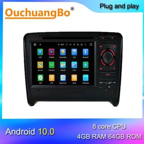 Ouchuangbo android 10 dvd player gps radio for TT 2006-2011 with 8 core 7 inch touch screen 4GB+64GB