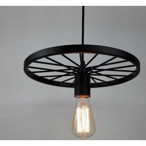 Pendant Lamp American industrial style retro nostalgic chandelier bar cafe iron wheel modern chandelier restaurant chandelier