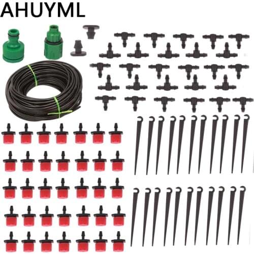 25M DIY Drip Irrigation System Automatic Watering Garden Hose Micro Drip Garden Watering Kits with Adjustable Drippers