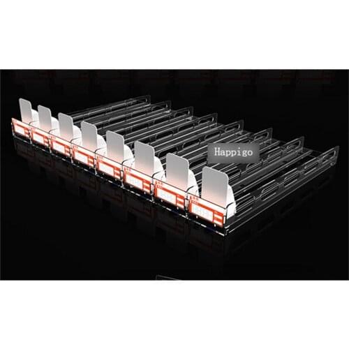 293*60mm PC clear all-in-one Store supermarket shelf pusher divider Automatic propulsion locker drawer Cigarette propeller