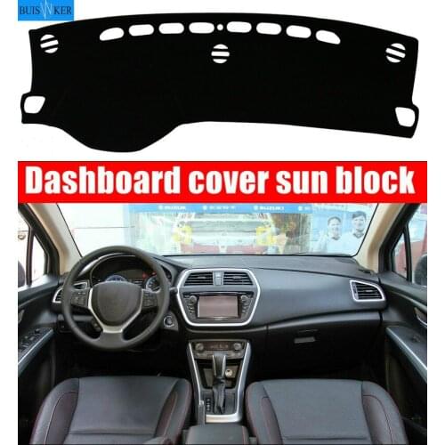 Car dashboard Avoid light pad Instrument platform desk cover Mats Carpets Auto accessories car styling for Suzuki s.cross scross