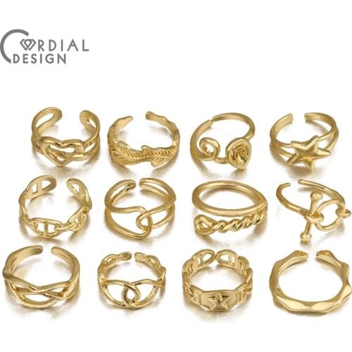 Cordial Design 2Pcs Fashion Jewelry/Alloy Rings/Chain Shape/Hand Made/Rings For Party/Simple Rings For Women/DIY Punk Ring