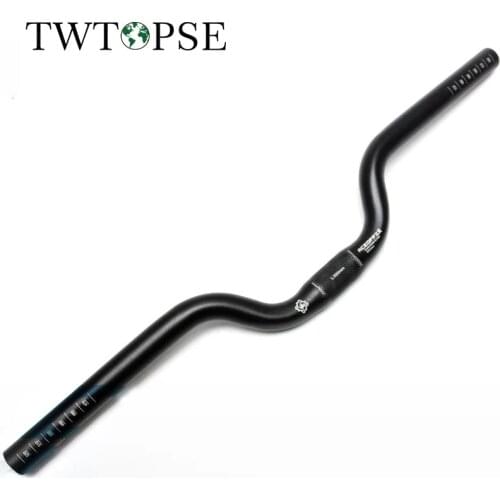 TWTOPSE AL7005 Bicycle Bike Handlebar For Brompton Folding Bike Cycling 25.4mm Length 520mm M Type 170g Handle Bar Bike Parts