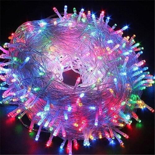 Outdoor Christmas Led String Lights 100M 50M 30M 20M 10M 5M Luces Decoracion Fairy Light Holiday Lights Lighting Tree Garland