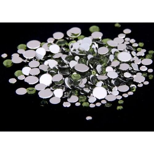 Smart Color Olive Color Acrylic Rhinestones Shoes Sparkling Nail Art Decorations Clothing Decorations Small Pack