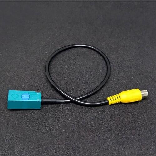 Universal Fakra RCA Video Camera Connection AV-IN Cable For Mercedes Benz C / E / GLK Rear View Backup Parking Camera