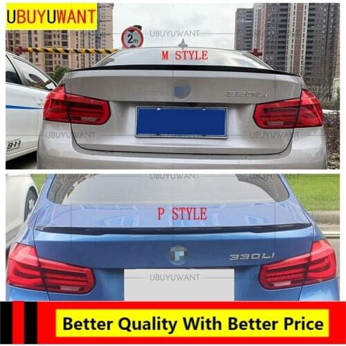 EPFBSQP Rear Lip Spoiler For BMW F30 3 Series F35 2012-2018 Real Carbon Fiber Tail Trunk Wing Decoration M4 / PSM / P /M Style