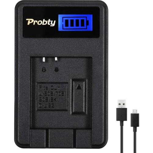 PROBTY NP-BK1 NP BK1 NPBK1 LCD USB Camera Charger For Sony S750 S780 S950 S980 W190 W370 W180 DSC-S950 battery