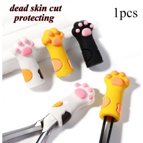 Nipper Protective Cover Nail Clipper Cover Cute Paw Tweezers Cap Silicone Manicure Nail Scissors Shell New Pedicure Tool