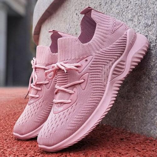 Womens shoes new casual shoes fashion running shoes comfortable flying woven breathable sports shoes women