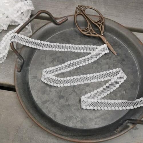 10 Meters Elegant Ivory Embroidery Lace Applique Trim Embroidery Ornament Couture Designs 13mm