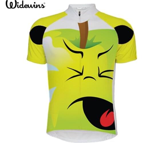 2017 Apple expression Women Cycling Jerseys Short Sleeve 100% Polyester Quick Dry Cycling Clothing Tops Bicycle Bike Shirt 7072
