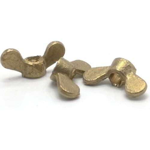 5PCS M4 M5 M6 M8 Thumb Nuts Hand Twist Butterfly Nuts Brass Wing Nuts