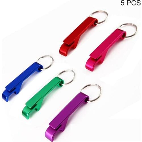 5PCS Bottle Openers Aluminium Multifunctional Easy Jar Can Opener Portable Kitchen Beer Glass Cap Bottle Lid With Wood Handle