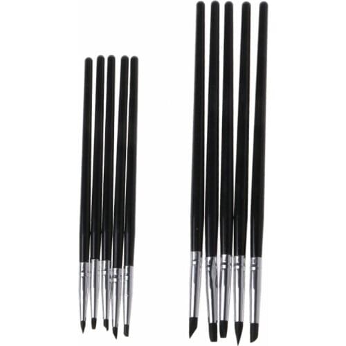 5 Styles Resin Smearing Sticks Epoxy Resin Coloring Daubed Silicone Pen Tools