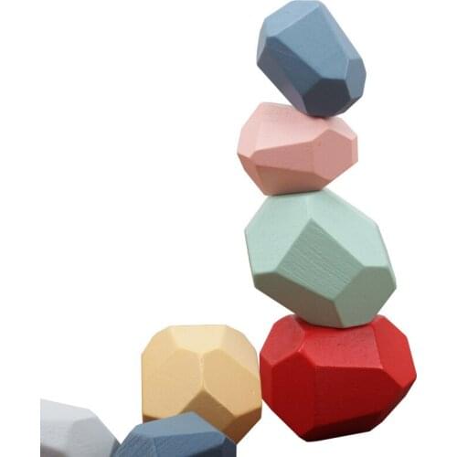 Logs Simulated Stacked Stone Ornaments Exercise Hand-eye Coordination for Child Home Decoration Accessories for Living Room