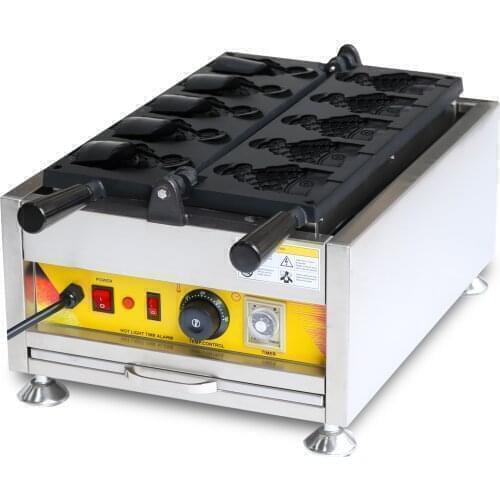 Digital Commercial Electric 5 Fish Cone Waffle Maker Ice Cream Taiyaki Machine