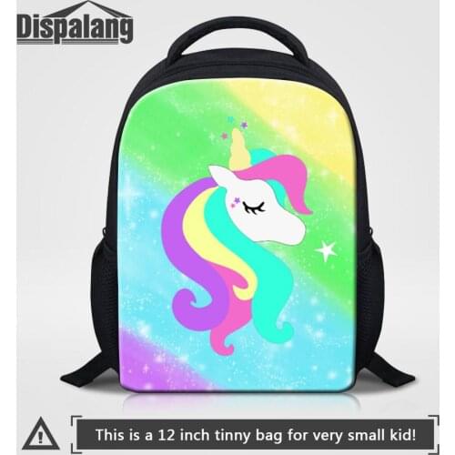 Dispalang Kids Backpack 12 Inch Kindergarten School Bag Animal Unicorn Printing Bookbag For Children Girl Cute Customize Mochila