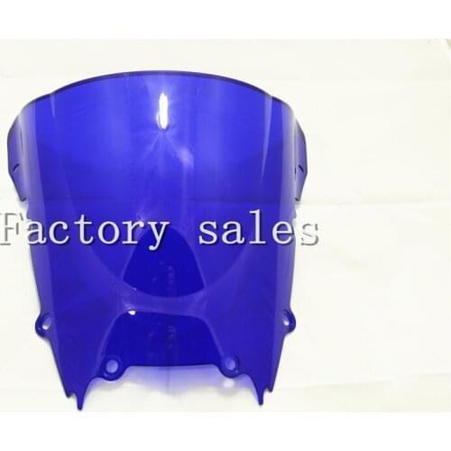 For Yamaha YZF600 R6 1998 1999 2000 2001 2002 Blue Windshield WindScreen Double Bubble 98 99 00 01 02 CC RR YZFR6 YZF 600 R6
