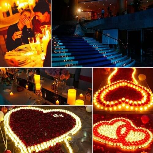 Roposal electronic candles wedding simulation led small Flickering Flame Light candles Simulation Operated Home Tea Flashin Z3B8