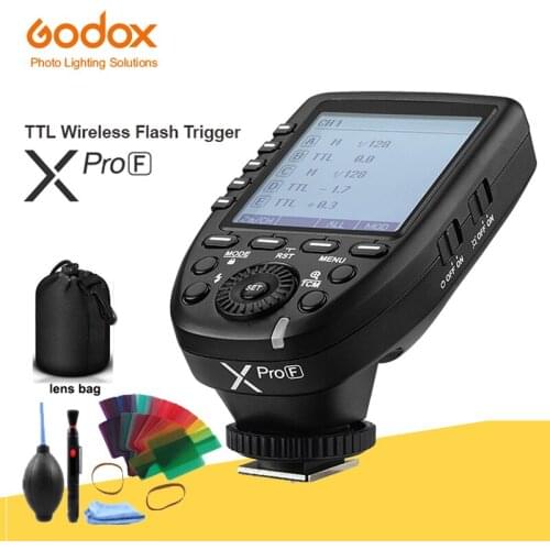Godox Xpro-F HSS TTL Wireless Flash Trigger 1/8000s HSS TTL-Convert-Manual for Fujifilm Fuji X-Pro2/X-T20/X-T1/X-T2 X100F,X100T