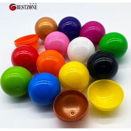 100Pcs/Lot Diameter 50MM 2 Inch Round Plastic PP Toy Capsules Empty Surprise Ball Can Open Children Kid For Vending Machine