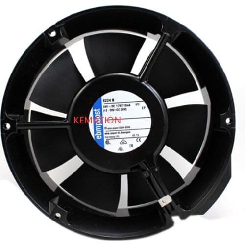 EBM 6224N Round Cooling Fan DC 24V