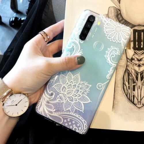 Lace Phone Case For xiomi Xiaomi F2 Pro Redmi Note 8 7 9 Pro 8T 8 T 9S 9 S Max Cases For Redmi Note 9 S Transparent Cover