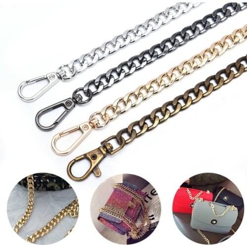 New 1PC 120cm Handbag Metal Chains Shoulder Bag Strap DIY Purse Chain Bag Handles Bag Accessories Chain