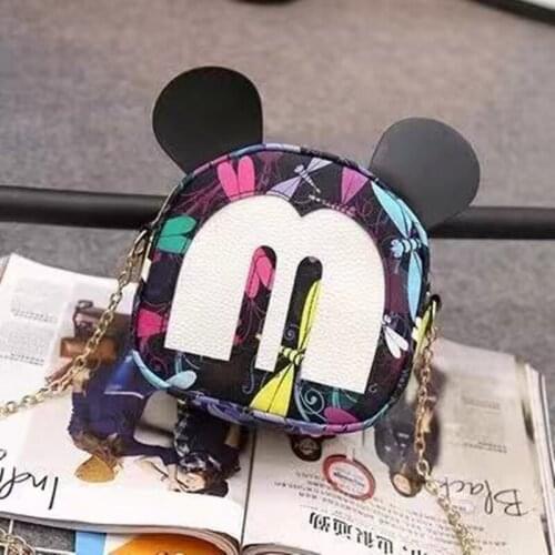 Fashion Brand Design Women Mickey Shaped Bag Cute Funny Women Evening Bag Clutch Purse Chain Backpack Bag for Birthday Gift