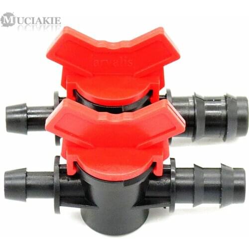 MUCIAKIE 20PCS DN16 DN20 By-pass Barbed Valve Switch Connectors Garden Irrigation Adaptor PE PVC Pipe Fittings
