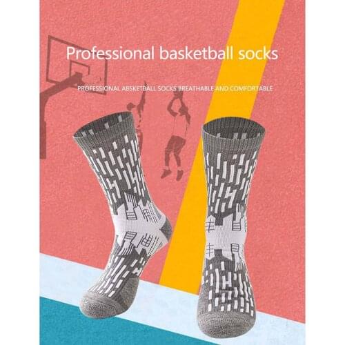 Men City Shooting Star Sports Socks Adult Spring And Autumn Floral Print Basketball Football Breathable Stockings Socks Men