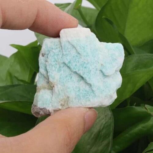MOKAGY Natural Amazonite Quartz Crystal Rough Stone 60g-80g 1pc