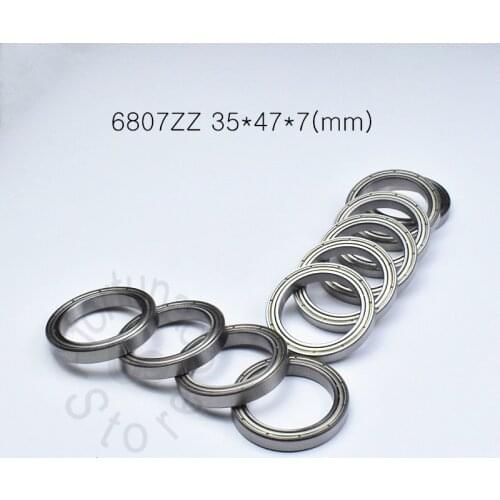 6807ZZ 35*47*7(mm) 1piece bearing ABEC-5 Metal sealed bearing 6807 6807Z 6807ZZ chrome steel bearings