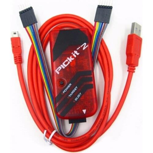 PICKIT2 PIC Kit2 Simulator PICKit 2 Programmer Emluator Red Color USB cable Dupond Wire