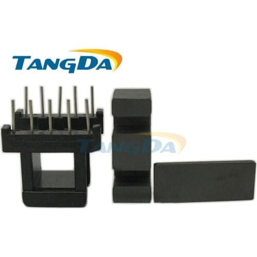 Tangda EI30 Bobbin Soft Ferrite core+skeleton Transformer EI Bobbin High frequency Power 5+5P 10pin PC40 horizontal sewing