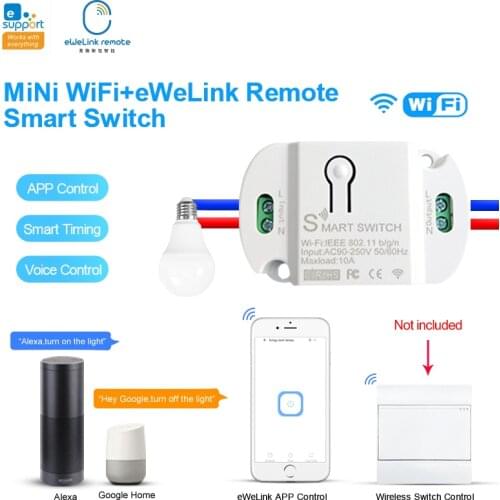 EWeLink Wifi Smart Switch Remote Timer Voice Control Bluetooth Pairing Interuptor With Gateway Work With Alexa Alice Google Home