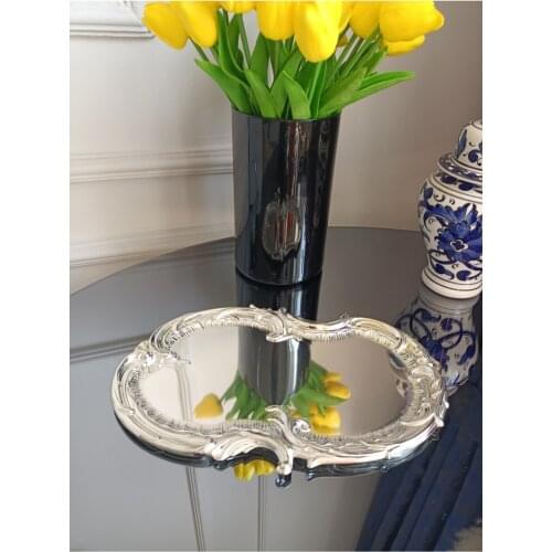 Turkish Arab Ottoman Silver Plated Artnova Tray Nostalgic Original Regional Traditional