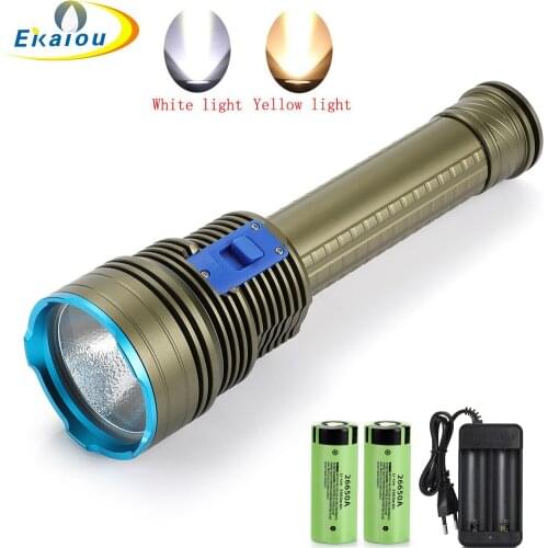 Waterproof XHP70.2 LED Super bright Professional Dive Light Underwater 150Meter Diving Flashlight 26650 battery Torch lamp