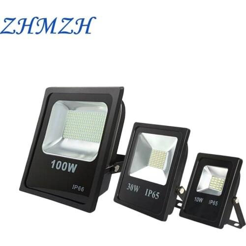 ZHMZH LED Floodlight Waterproof IP66 DC 12V Flood Light Professional Outdoor Spotlight For Night Market 10W 20W 30W 50W 100W
