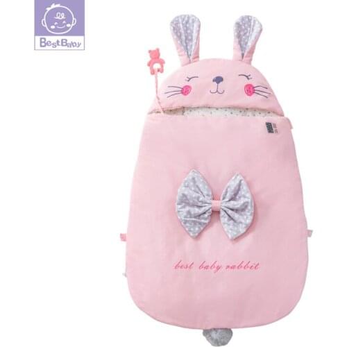 Winter pure cotton sheep thickened warm sleeping bag anti kicking quilt anti jumping cart sleeping bag zipper newborn quilt