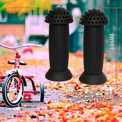 1Pair Bike Handlebar Grips Bicycle Bar End Grip for Kids Childs Non-Slip Rubber Mushroom Handle Bar