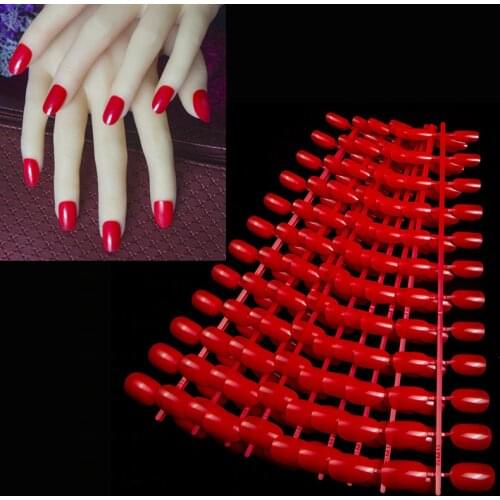 10 sets=240pcs Round Short Acrylic False Nails Square 8 French Candy Color Fake Nails Laidy Finger Decoration Daily Wear Tips